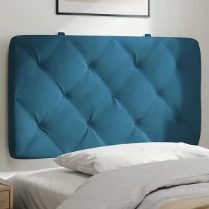 Hoofdbord | Hoofdbordkussen 80 cm fluweel blauw Hoofdbord | Hoofdbordkussen 80 cm fluweel blauw