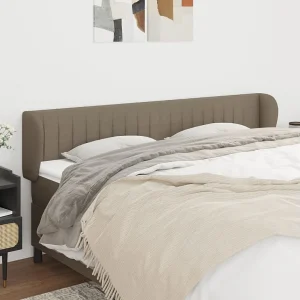 Hoofdbord | Hoofdeinde met randen 163x23x78/88 cm stof taupe