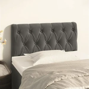 Hoofdbord | Hoofdeinde 80x7x78/88 cm fluweel donkergrijs Hoofdbord | Hoofdeinde 80x7x78/88 cm fluweel donkergrijs