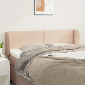 Hoofdbord | Hoofdeinde met randen 147x23x78/88 cm kunstleer cappuccinokleur