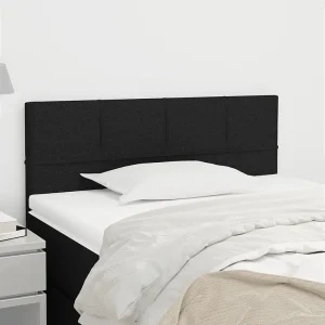Hoofdbord | Hoofdeinde 100x5x78/88 cm stof zwart Hoofdbord | Hoofdeinde 100x5x78/88 cm stof zwart