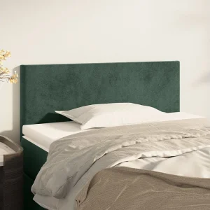 Hoofdbord | Hoofdeinde 90x5x78/88 cm fluweel donkergroen Hoofdbord | Hoofdeinde 90x5x78/88 cm fluweel donkergroen
