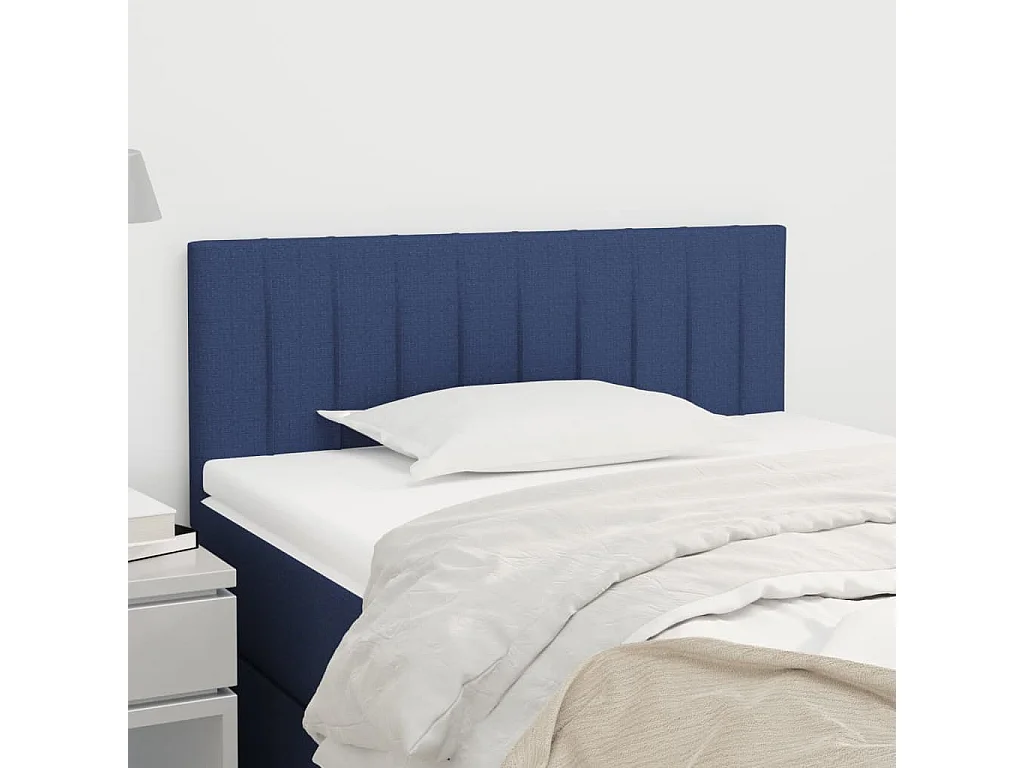 Hoofdbord | Hoofdeinde 100x5x78/88 cm stof blauw