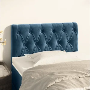 Hoofdbord | Hoofdeinde 80x7x78/88 cm fluweel donkerblauw Hoofdbord | Hoofdeinde 80x7x78/88 cm fluweel donkerblauw