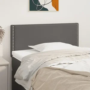 Hoofdbord | Hoofdeinde 80x5x78/88 cm kunstleer grijs Hoofdbord | Hoofdeinde 80x5x78/88 cm kunstleer grijs