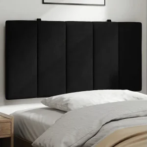 Hoofdbord | Hoofdbordkussen "Hanko" 100 cm fluweel zwart Hoofdbord | Hoofdbordkussen "Hanko" 100 cm fluweel zwart