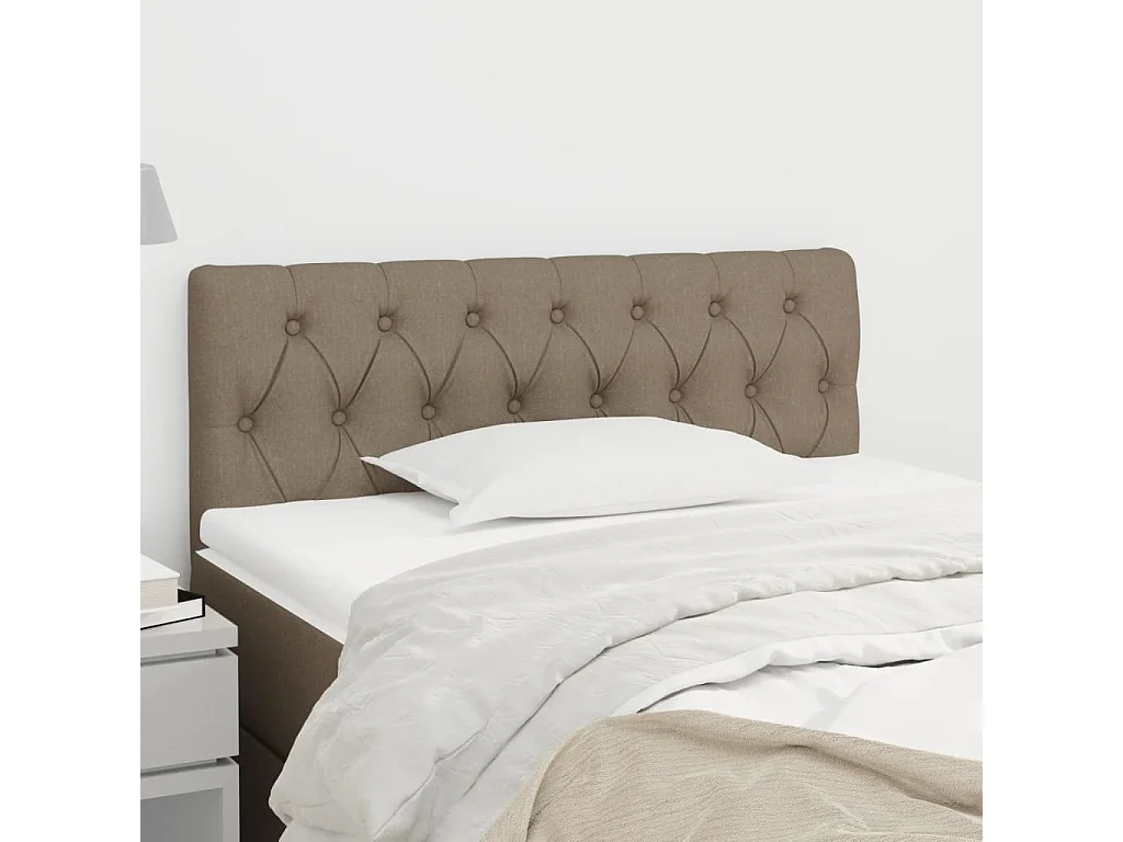 Hoofdbord | Hoofdeinde 100x7x78/88 cm stof taupe