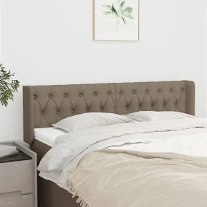 Hoofdbord | Hoofdeinde met randen 147x16x78/88 cm stof taupe