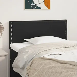 Hoofdbord | Hoofdeinde 100x5x78/88 cm kunstleer zwart Hoofdbord | Hoofdeinde 100x5x78/88 cm kunstleer zwart