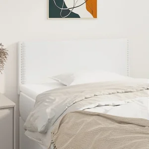 Hoofdbord | Hoofdeinde 100x5x78/88 cm kunstleer wit Hoofdbord | Hoofdeinde 100x5x78/88 cm kunstleer wit