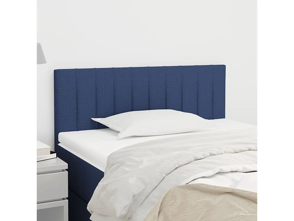 Hoofdbord | Hoofdeinde 80x5x78/88 cm stof blauw