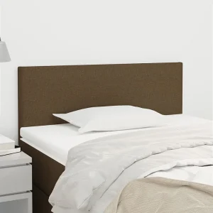 Hoofdbord | Hoofdeinde 100x5x78/88 cm stof donkerbruin Hoofdbord | Hoofdeinde 100x5x78/88 cm stof donkerbruin