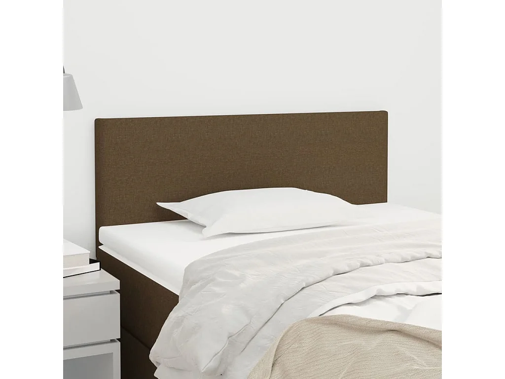 Hoofdbord | Hoofdeinde 100x5x78/88 cm stof donkerbruin