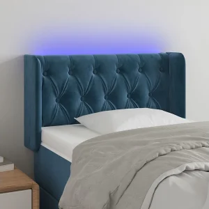 Hoofdbord | Hoofdeinde LED 83x16x78/88 cm fluweel donkergroen Hoofdbord | Hoofdeinde LED 83x16x78/88 cm fluweel donkergroen