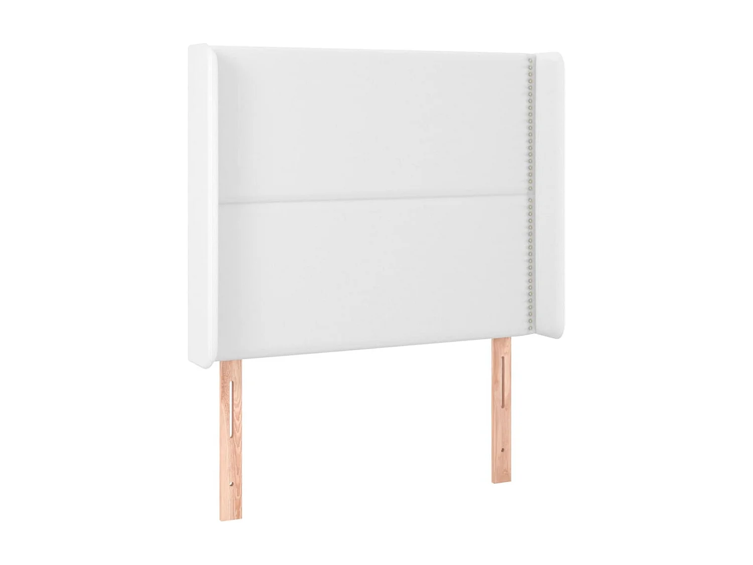 Hoofdbord | Hoofdeinde met randen 103x16x118/128 cm kunstleer wit