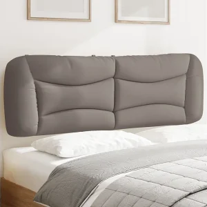Hoofdbord | Hoofdbordkussen "Hvar" 160 cm stof taupe