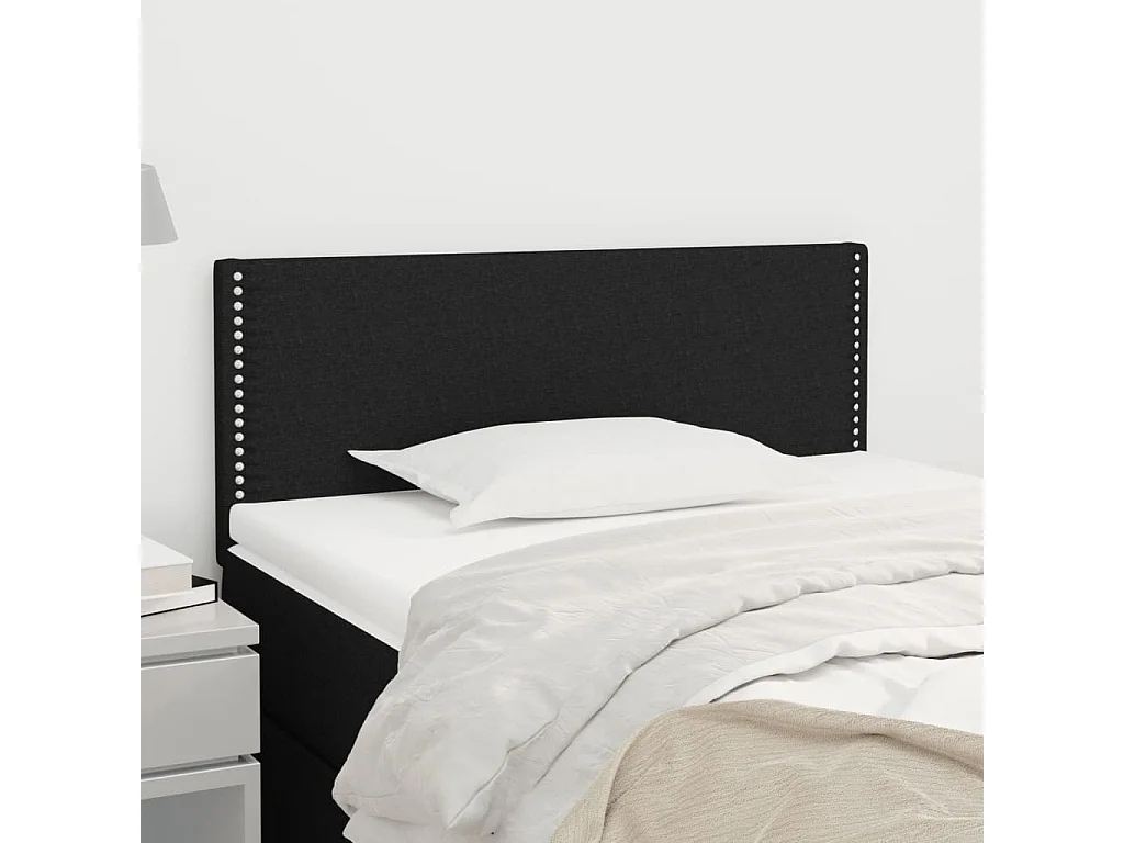 Hoofdbord | Hoofdeinde 80x5x78/88 cm stof zwart