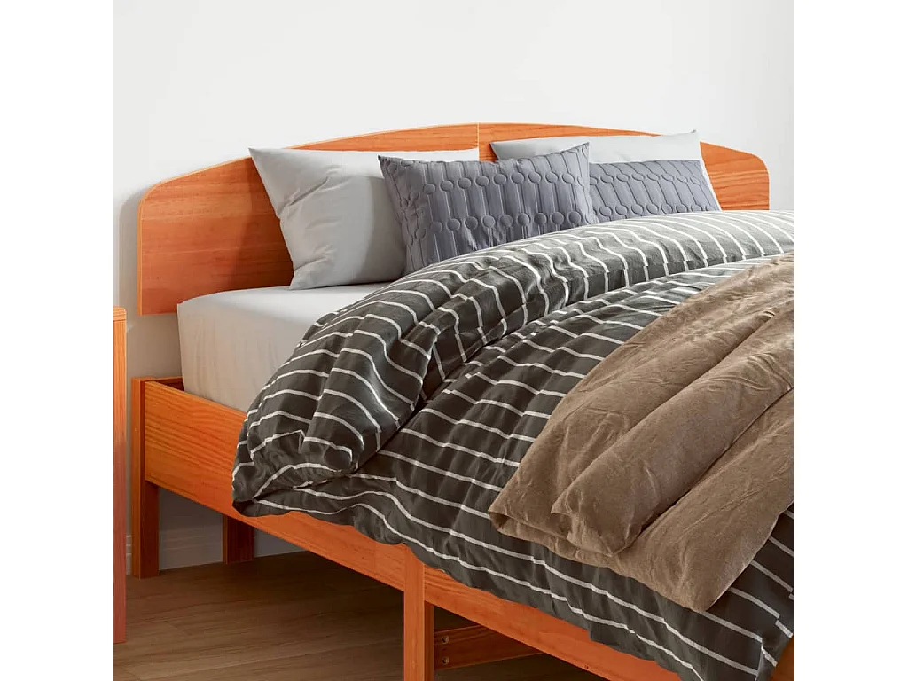 Hoofdbord | Hoofdeinde 140 cm massief grenenhout wasbruin