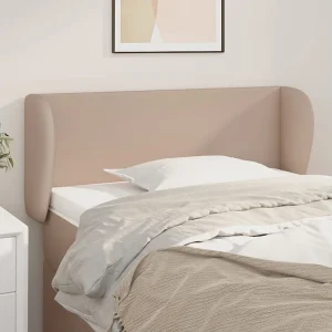 Hoofdbord | Hoofdeinde met randen 103x23x78/88 cm kunstleer cappuccinokleur Hoofdbord | Hoofdeinde met randen 103x23x78/88 cm kunstleer cappuccinokleur