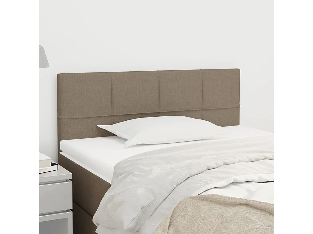 Hoofdbord | Hoofdeinde 100x5x78/88 cm stof taupe