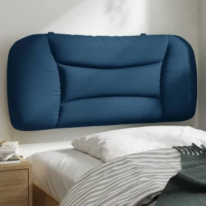 Hoofdbord | Hoofdbordkussen "Hvar" 90 cm stof blauw Hoofdbord | Hoofdbordkussen "Hvar" 90 cm stof blauw
