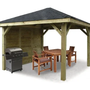 Kiosk van Noord-Europees grenen – Oppervlakte 12,05 m² Kiosk van Noord-Europees grenen – Oppervlakte 12,05 m²