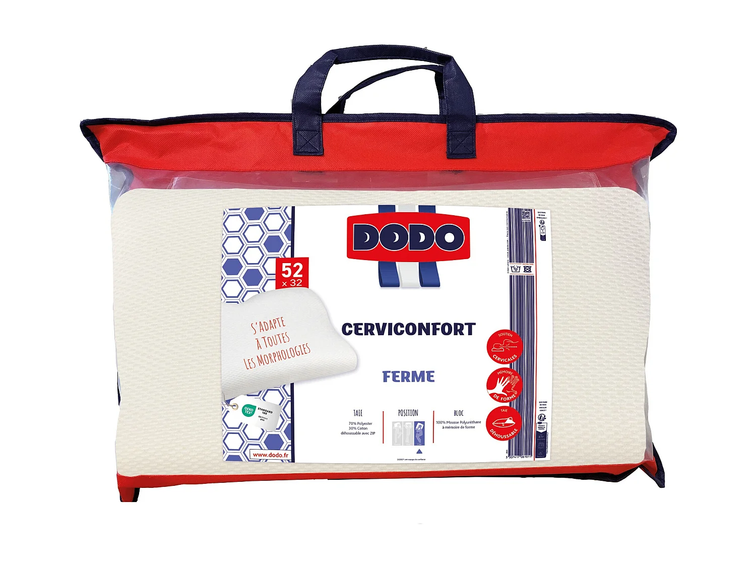 Hoofdkussen DODO PERFECT POSITION super ondersteuning onvervormbaar