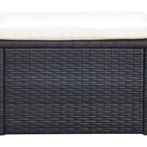 Jean-Bernard-Paul  Voetenbank/poef bruin 53x53x30 cm poly rattan