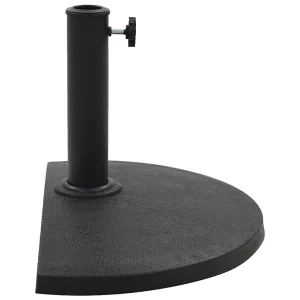 Hønefoss Parasolvoet halfrond 9 kg polyresin zwart Hønefoss Parasolvoet halfrond 9 kg polyresin zwart