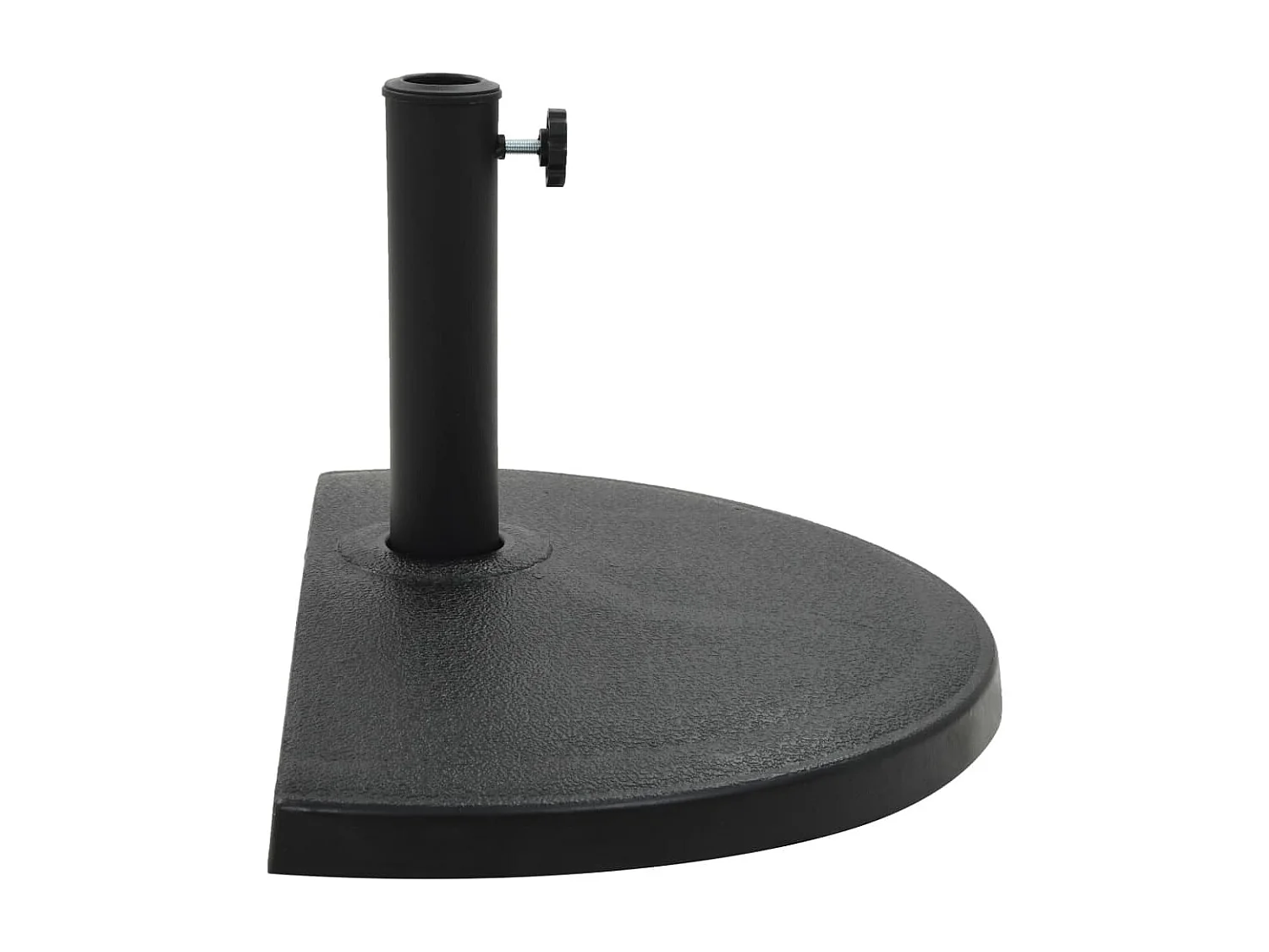 Hønefoss Parasolvoet halfrond 15 kg polyresin zwart