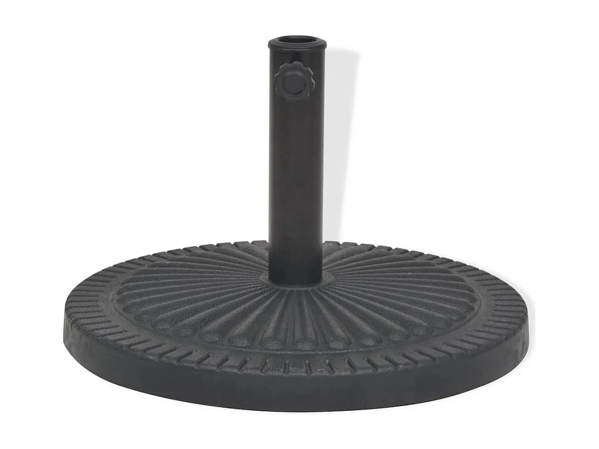 Jyrna Parasolvoet rond 14 kg hars zwart
