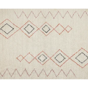 Katoenen Vloerkleed beige 140 x 200 cm GUWAHATI