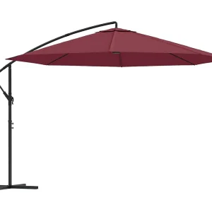Jake Dean Zweefparasol met aluminium paal 350 cm bordeauxrood Jake Dean Zweefparasol met aluminium paal 350 cm bordeauxrood