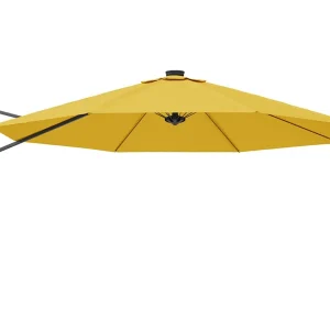 Jorikur Wandparasol met LEDs 290 cm geel Jorikur Wandparasol met LEDs 290 cm geel