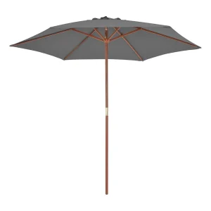 Inglewood Parasol met houten paal 270 cm antraciet Inglewood Parasol met houten paal 270 cm antraciet