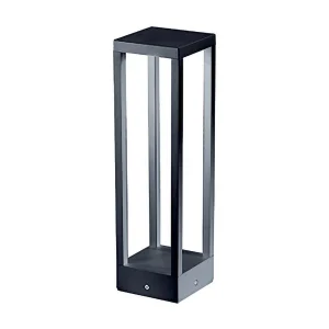 Home Pole – LED-tuinpaal voor bevestiging aan de grond – Warm nachtlampje 3000K 230V 15W 1590lm Zafferano – Donkergrijs
