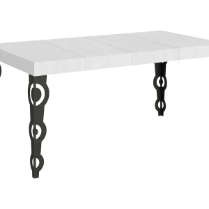 Karamay Premium uitschuifbare tafel 120/380×90 cm wit essen antraciet poten Karamay Premium uitschuifbare tafel 120/380×90 cm wit essen antraciet poten