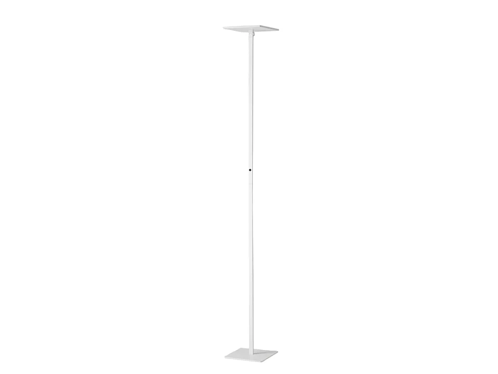 Ideal - Verstelbare witte LED vloerlamp in metaal H.180 cm Fabas Luce - Geïntegreerde 35W LED lamp CCT (3000K 4000K 5000K 6000K)