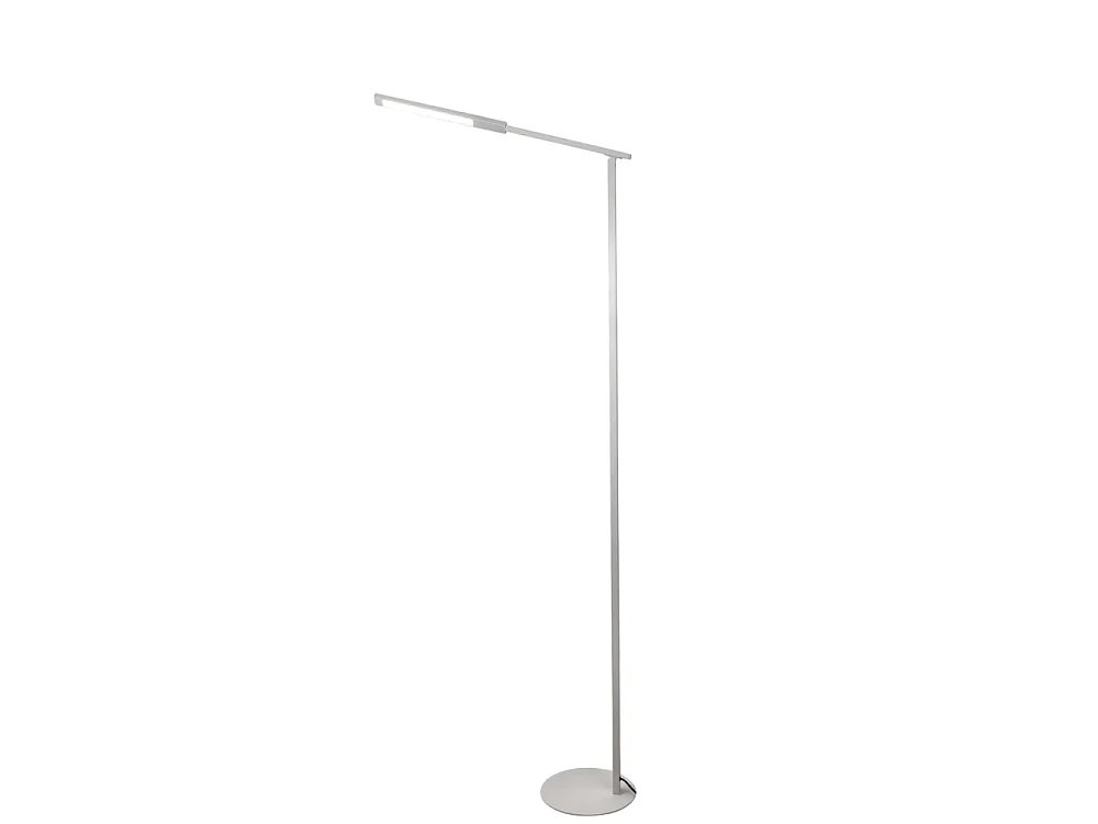 Ideal - Verstelbare witte LED vloerlamp in metaal H.130 cm Fabas Luce - Geïntegreerde 10W LED lamp CCT (3000K 4000K 5000K 6000K)