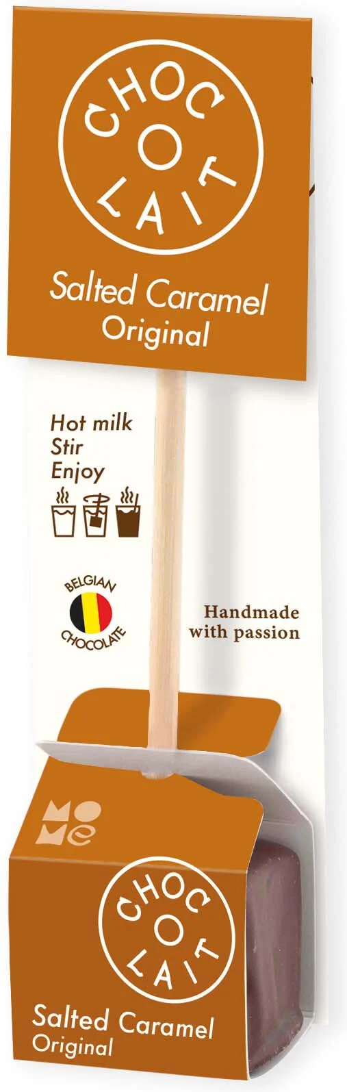 MoMe chocolade stick karamel 33 gr