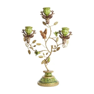 Kandelaar SORYN – 29.5×12.5×44 cm – Groen Kandelaar SORYN – 29.5×12.5×44 cm – Groen