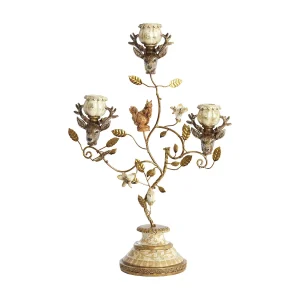Kandelaar SORYN – 29.5×12.5×44 cm – Oranje Kandelaar SORYN – 29.5×12.5×44 cm – Oranje