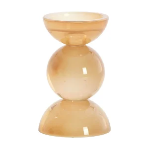 Kaarsenhouder ITINGA – Ø9.5×15.5 cm – Oranje
