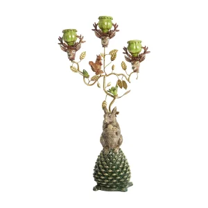 Kandelaar MYRIN – 27×15.5×50 cm – Groen Kandelaar MYRIN – 27×15.5×50 cm – Groen