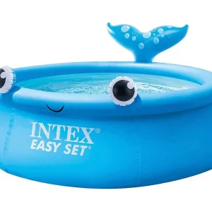 Intex Whale Easy Set Opblaasbaar Kinderzwembad Blauw Ø183×51 cm +3A Intex Whale Easy Set Opblaasbaar Kinderzwembad Blauw Ø183×51 cm +3A