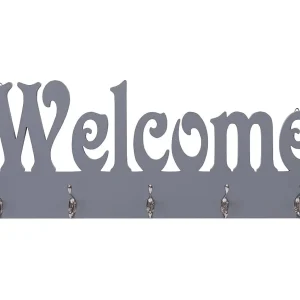 Kadri Wandkapstok WELCOME 74×29,5 cm grijs Kadri Wandkapstok WELCOME 74×29,5 cm grijs