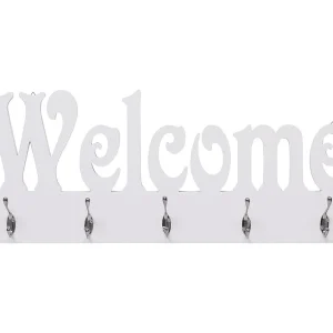 Kadri Wandkapstok WELCOME 74×29,5 cm wit Kadri Wandkapstok WELCOME 74×29,5 cm wit