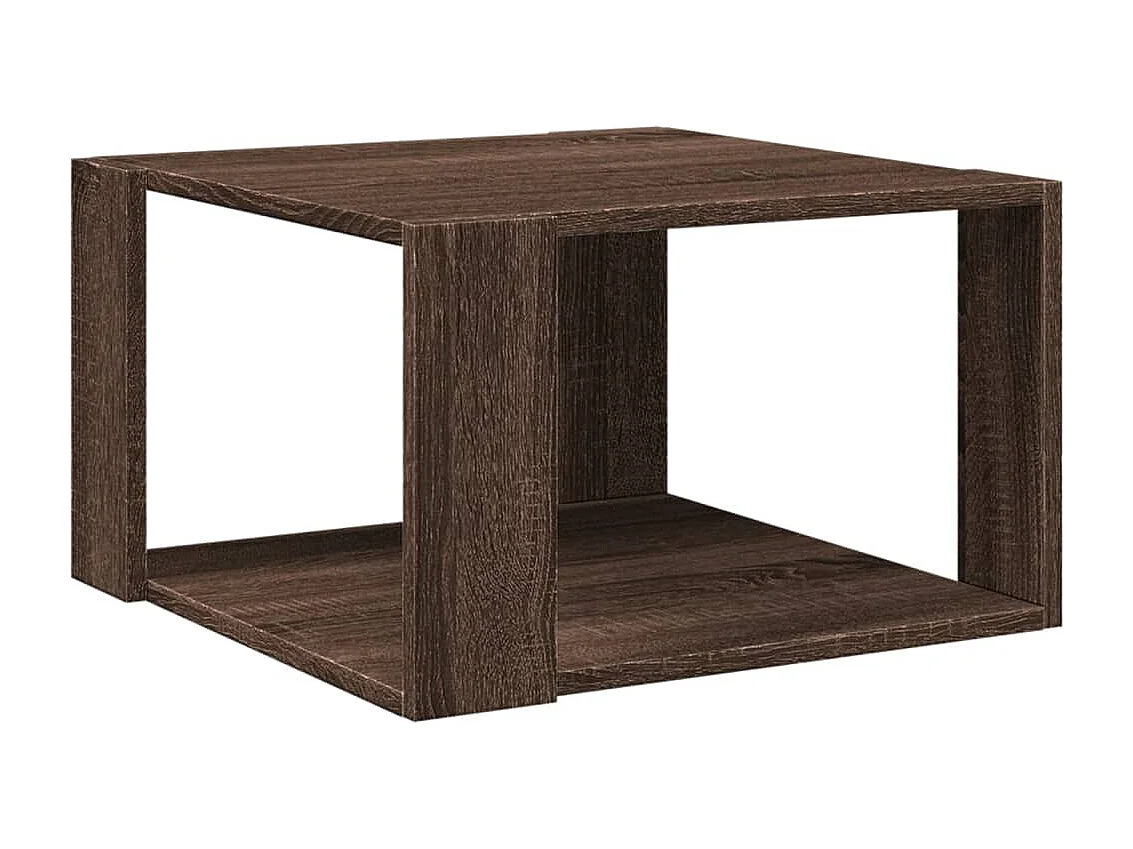 Julissa Salontafel 51,5x51,5x30 cm bewerkt hout bruin eikenkleurig