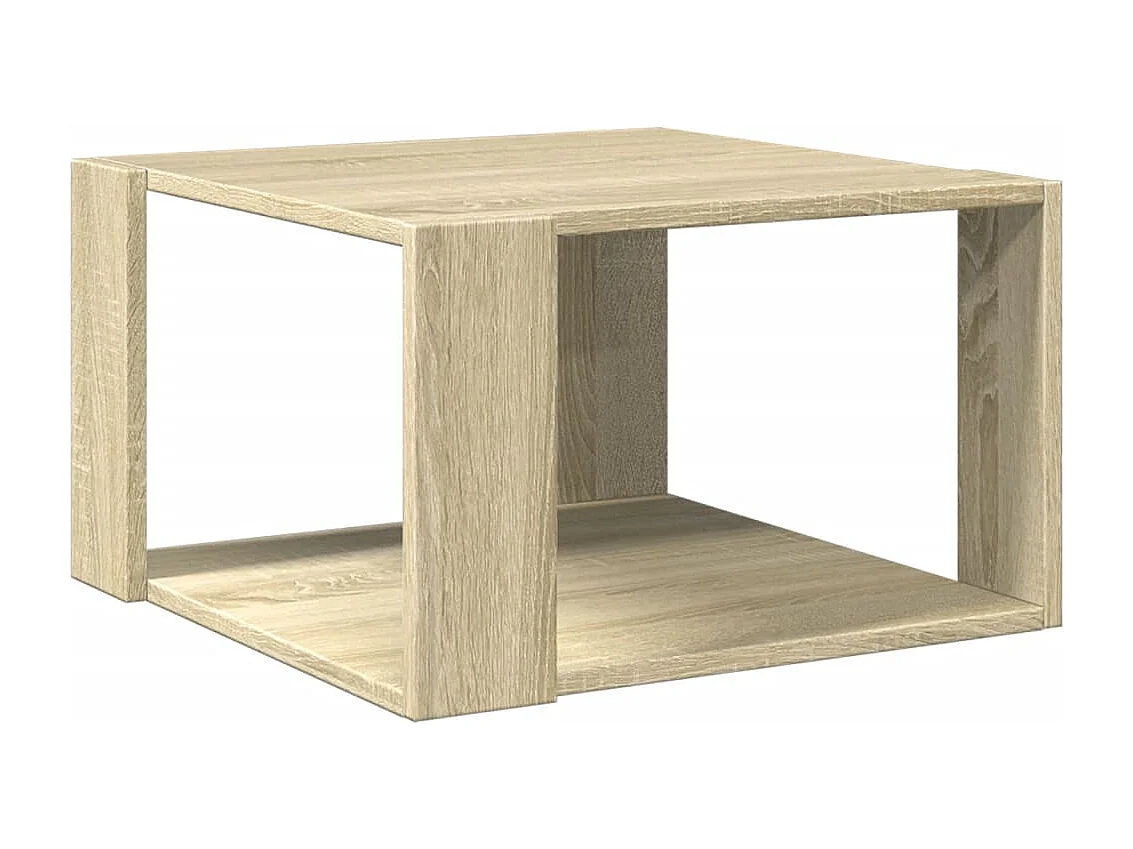 Julissa Salontafel 51,5x51,5x30 cm bewerkt hout sonoma eikenkleurig