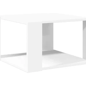 Julissa Salontafel Wit 51,5×51,5×30 cm Bewerkt Hout Julissa Salontafel Wit 51,5×51,5×30 cm Bewerkt Hout